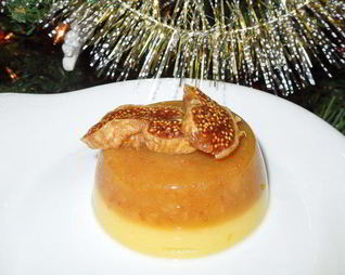 Апельсиновое желе с инжиром и кокосовым молоком на агар-агаре