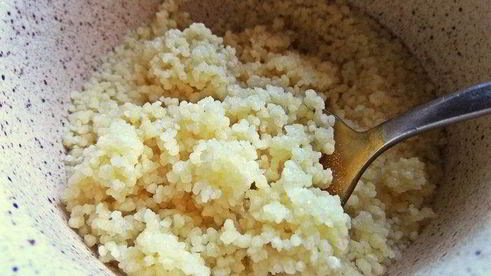 чернично-льняной пудинг