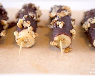 Десерт Бананы в шоколаде