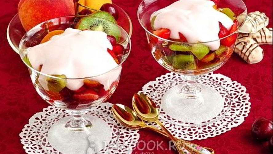 Рецепт десерт фруктово-ягодный трофей