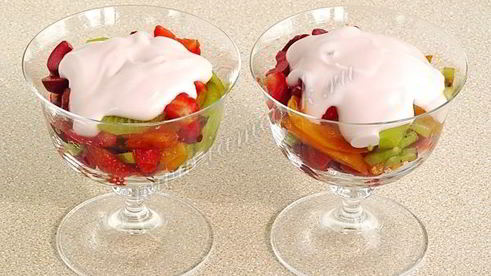 десерт фруктово-ягодный трофей