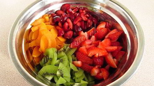 десерт фруктово-ягодный трофей