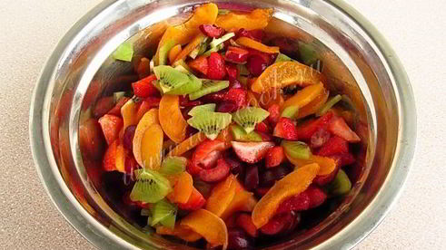 десерт фруктово-ягодный трофей