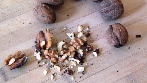 десерт из печеных яблок с молочным киселем