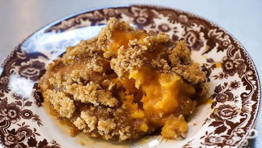 Рецепт десерт из сладкого картофеля и орехов