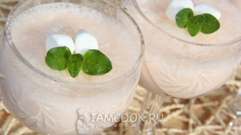 десерт из сметаны и желе