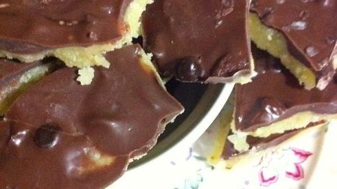 десерт toffy с шоколадом и морской солью