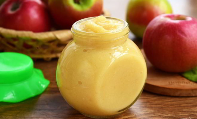 Домашнее яблочное пюре Неженка