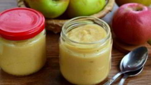 домашнее яблочное пюре неженка
