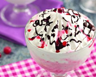 Финский десерт с клюквой