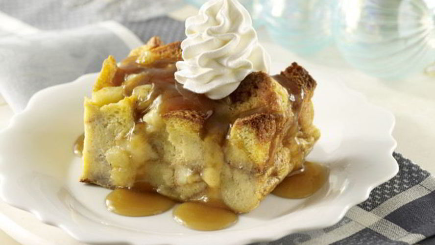 Рецепт хлебный пудинг с яблоками и сухофруктами