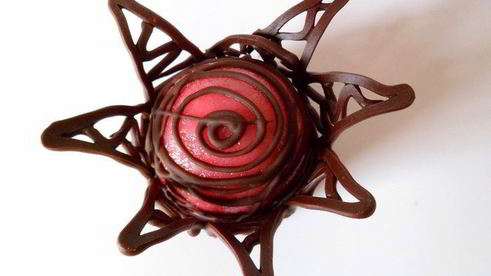 домашние конфеты из макадамии, нуги, марципана и шоколада