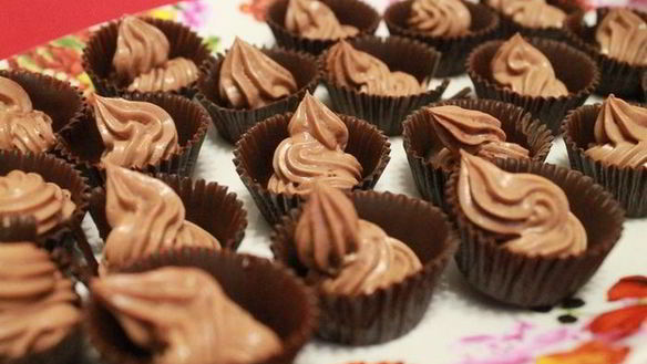 Рецепт Конфеты с шоколадно-сливочной начинкой