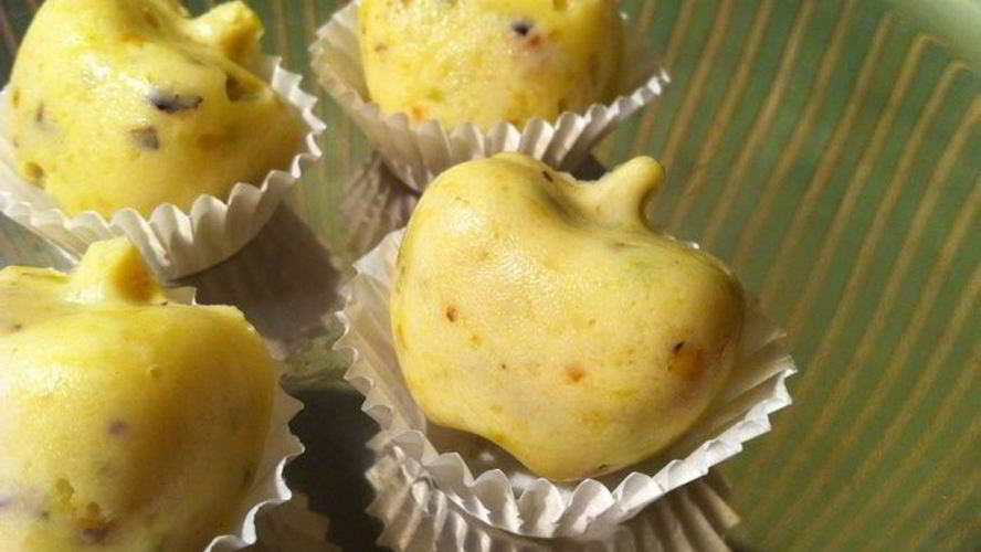 Рецепт конфеты яблочко из сказки с фисташками