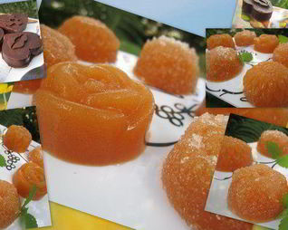 Персиковый мармелад и шоколадно-мармеладные конфеты