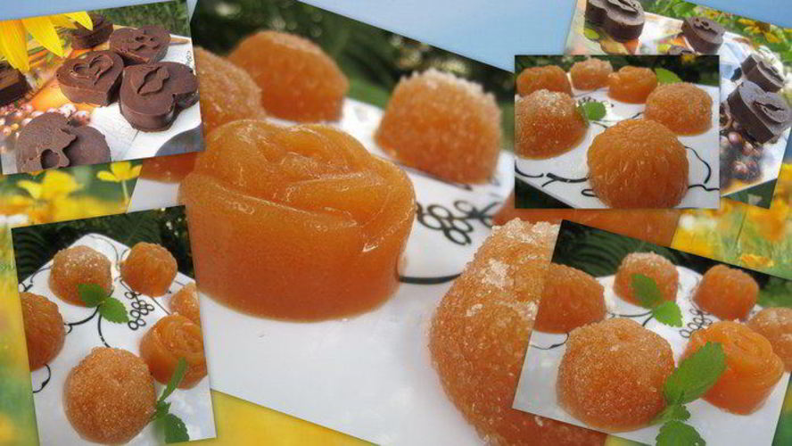 Рецепт персиковый мармелад и шоколадно-мармеладные конфеты