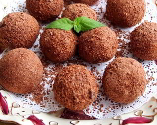 Шоколадные конфеты из пшена