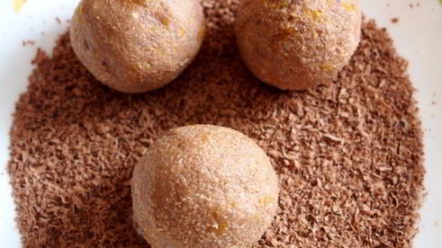 шоколадные конфеты из пшена