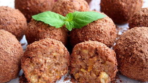 шоколадные конфеты из пшена