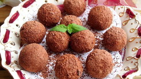 шоколадные конфеты из пшена