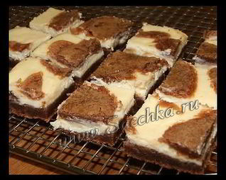 Брауни с кремом чиз , Cream Cheese Brownies