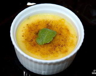 Черничный крем-брюле