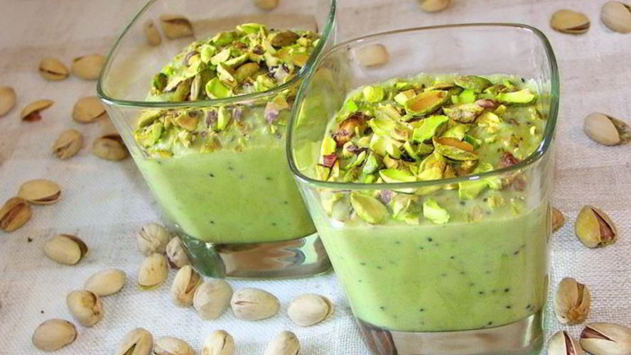 Рецепт фруктовый крем с фисташками