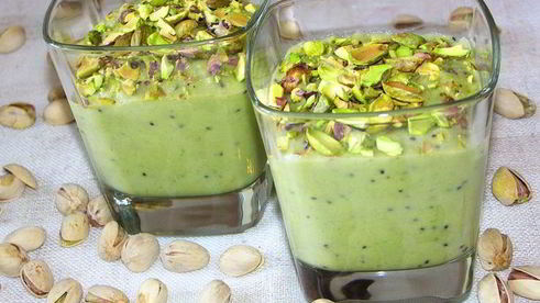 фруктовый крем с фисташками