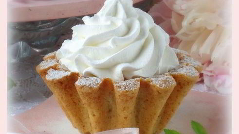 корзинки с белковым кремом