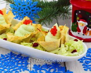 Корзинки с творожным кремом