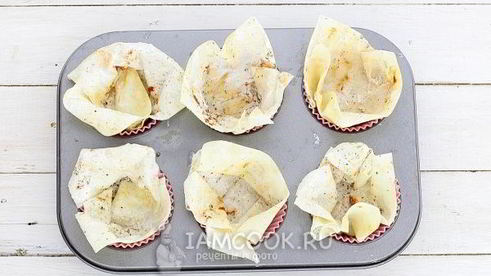 корзинки с творожным кремом