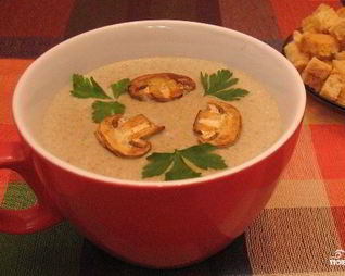 Крем-пюре из шампиньонов