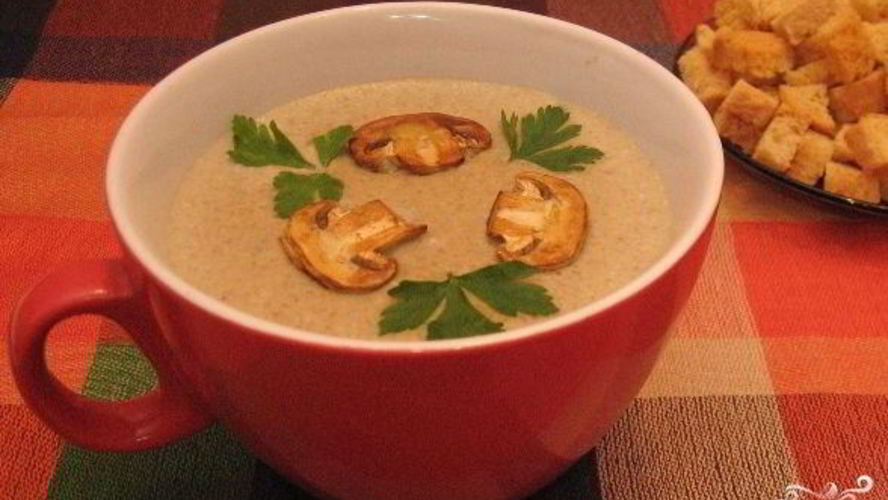 Рецепт крем-пюре из шампиньонов