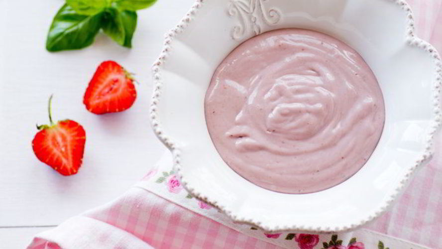 Рецепт кремю клубника-базилик