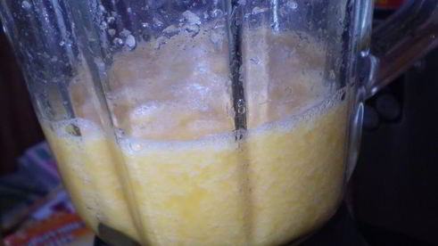 легкий бисквит с апельсиново-творожным кремом