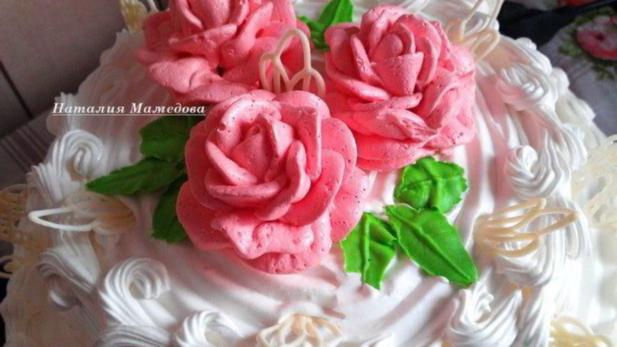 Рецепт масляно-белковый крем для оформления