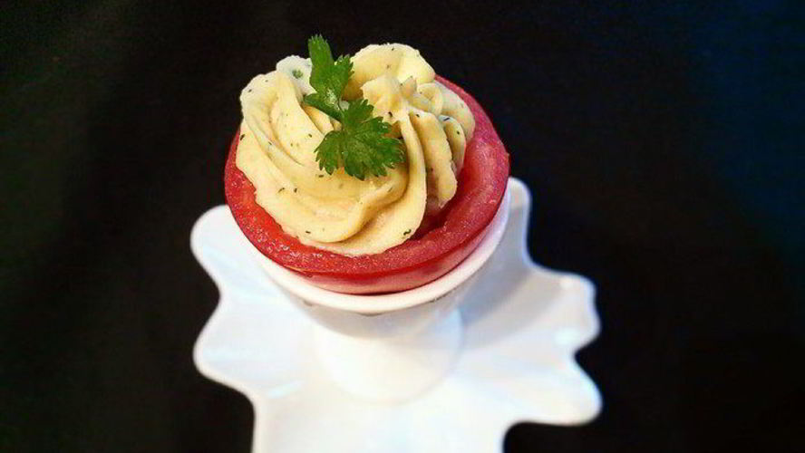 Рецепт помидоры, фаршированные картофельно-тунцовым кремом