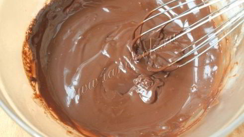 шоколадный крем для торта