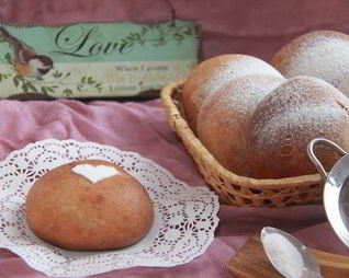 Шведские колобки из спельты с шоколадным кремом