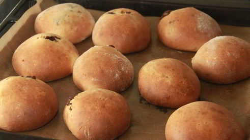 шведские колобки из спельты с шоколадным кремом