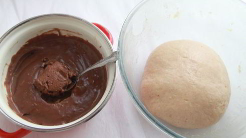 шведские колобки из спельты с шоколадным кремом