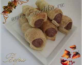 Слоеные трубочки с кремом