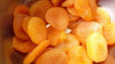 солнечный тортик с кремом из кураги