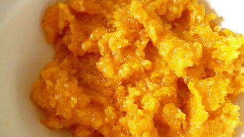 солнечный тортик с кремом из кураги