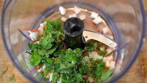 творожно-крабовый крем