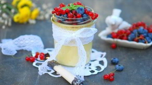 Рецепт Ванильный крем-брюле с ягодами