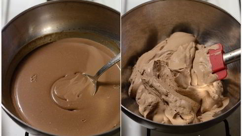 взбитый шоколадный крем-ганаш