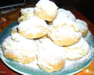 Заварные булочки с кремом