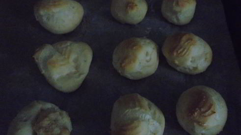 заварные булочки с печеноным кремом