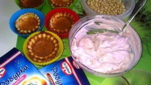 заварные корзиночки с творожным кремом